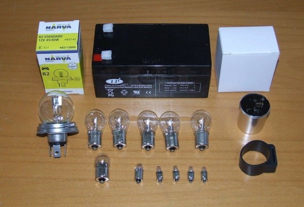 MZ TS 125 Vape / Powerdynamo Zündung + Lichtmaschine inkl. Akku, Glühlampen, Blinkgeber