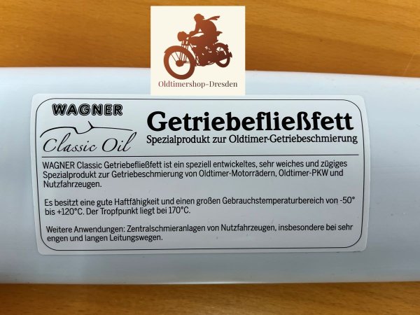 Wagner Getriebefließfett 900g für Oldtimer Getriebeschmierung, z.B. DKW SB 200-500, KS-KM 200, Block